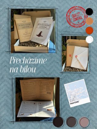 Hnědý pergamen střídá bílý papír – a díky tomu vás čeká barevnější tisk, více detailů a kvalitnější zážitek z luštění....